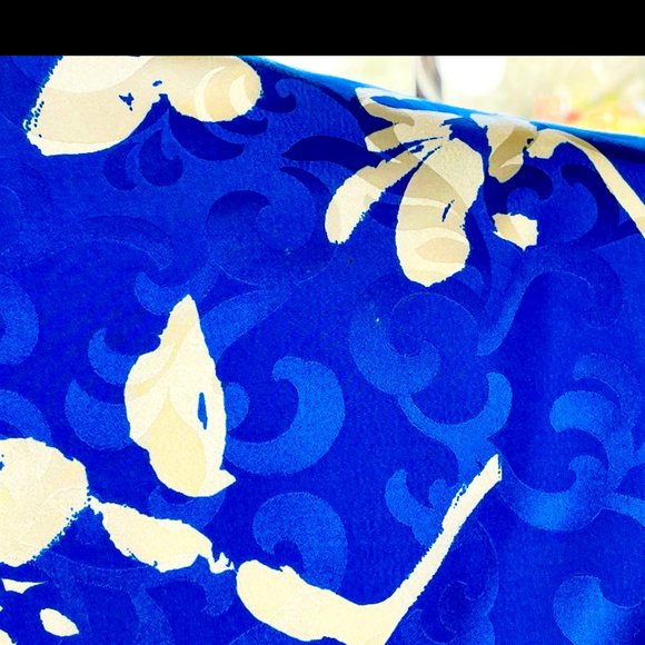 ▪️VTG▪️MAGGY LONDON▪️80's Floral Scroll Jacquard Silk 2-Piece Pleated Skirt Set - Picture 10 of 11